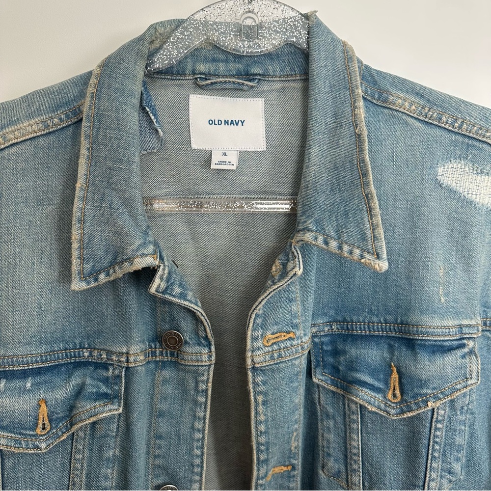 Old Navy Light Blue Denim Jacket - Picture 2 of 3